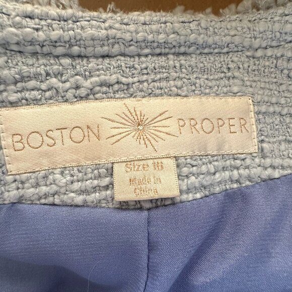Boston Proper, Vintage jacket, Two tone blue, Size 16 - Picture 13 of 16